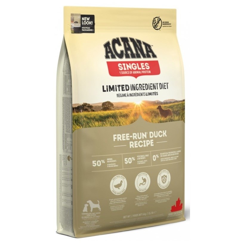 Acana kuivtoit koerale Singles Free-Run Duck Mono, 6kg