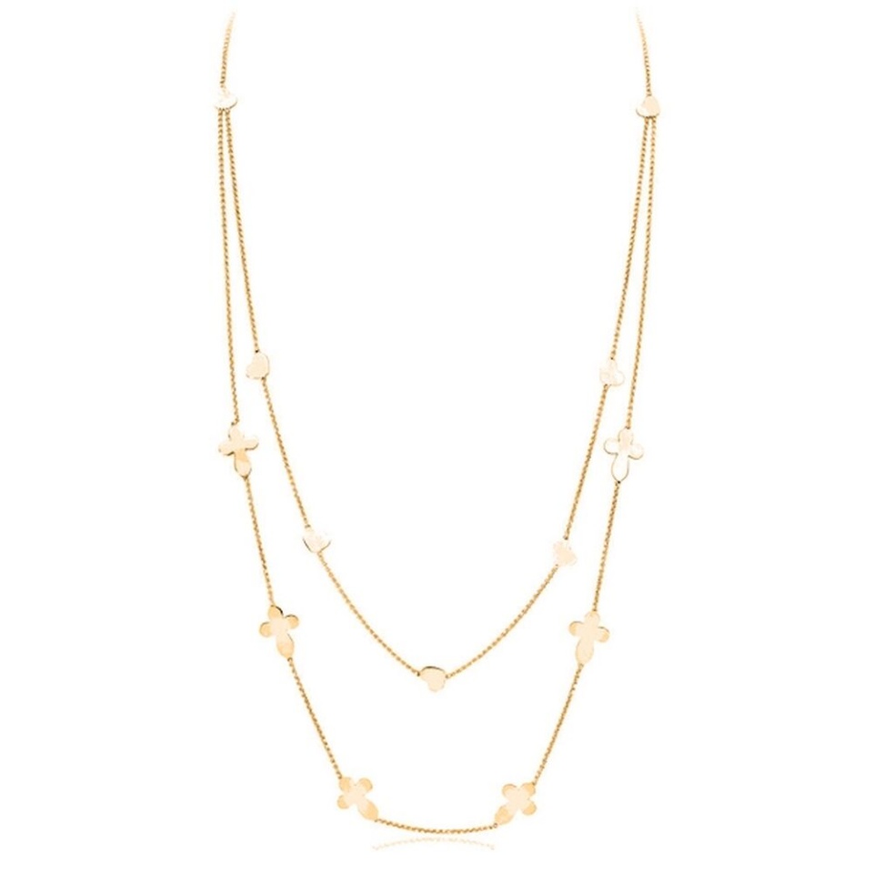 Amen naiste kaelakee CROCI CUORI DOPPIA