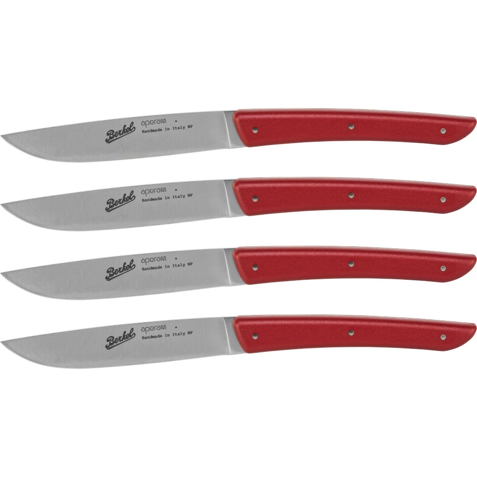Berkel söögiriistade komplekt Steak Knife Set, 4tk, punane