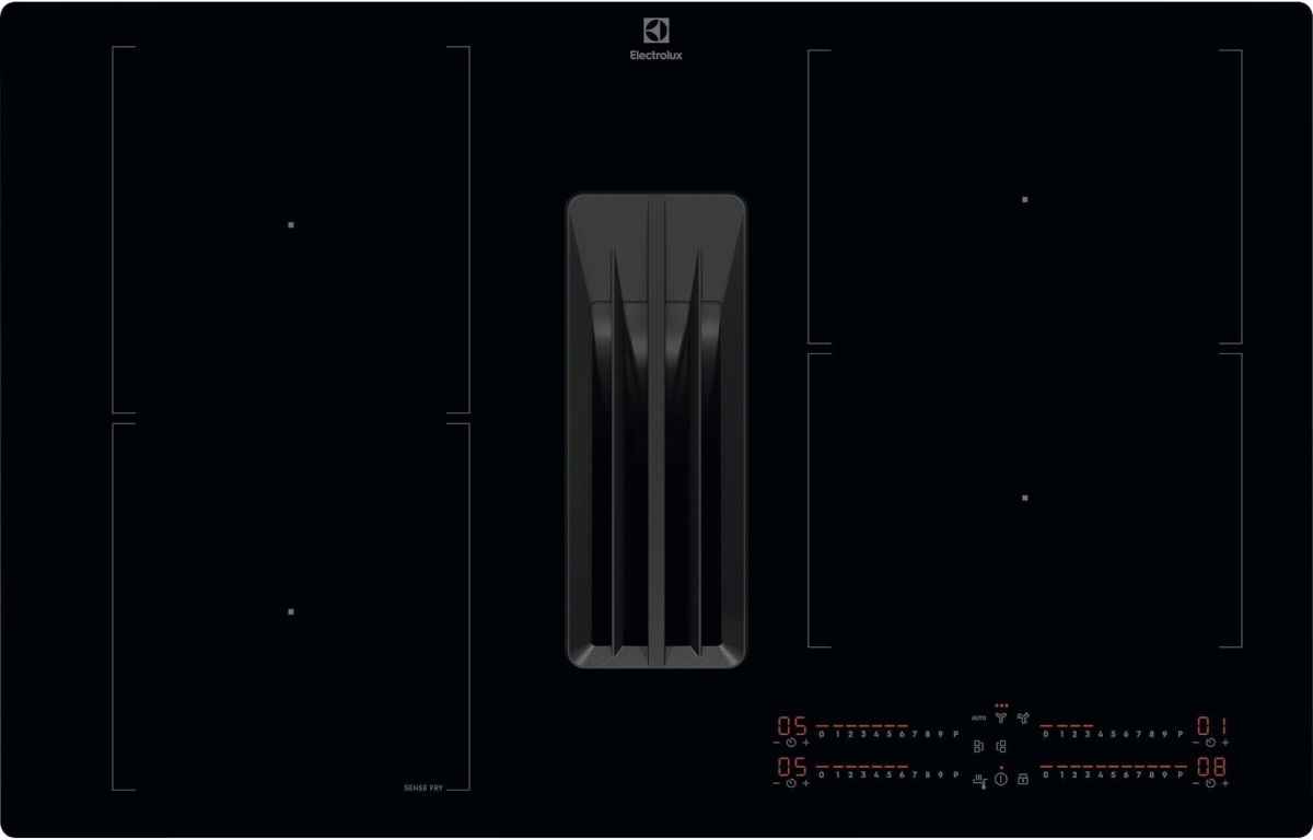Electrolux induktsioonpliidiplaat koos õhupuhastiga HHOB860FMC Induction Hob with Extractor Hood, must