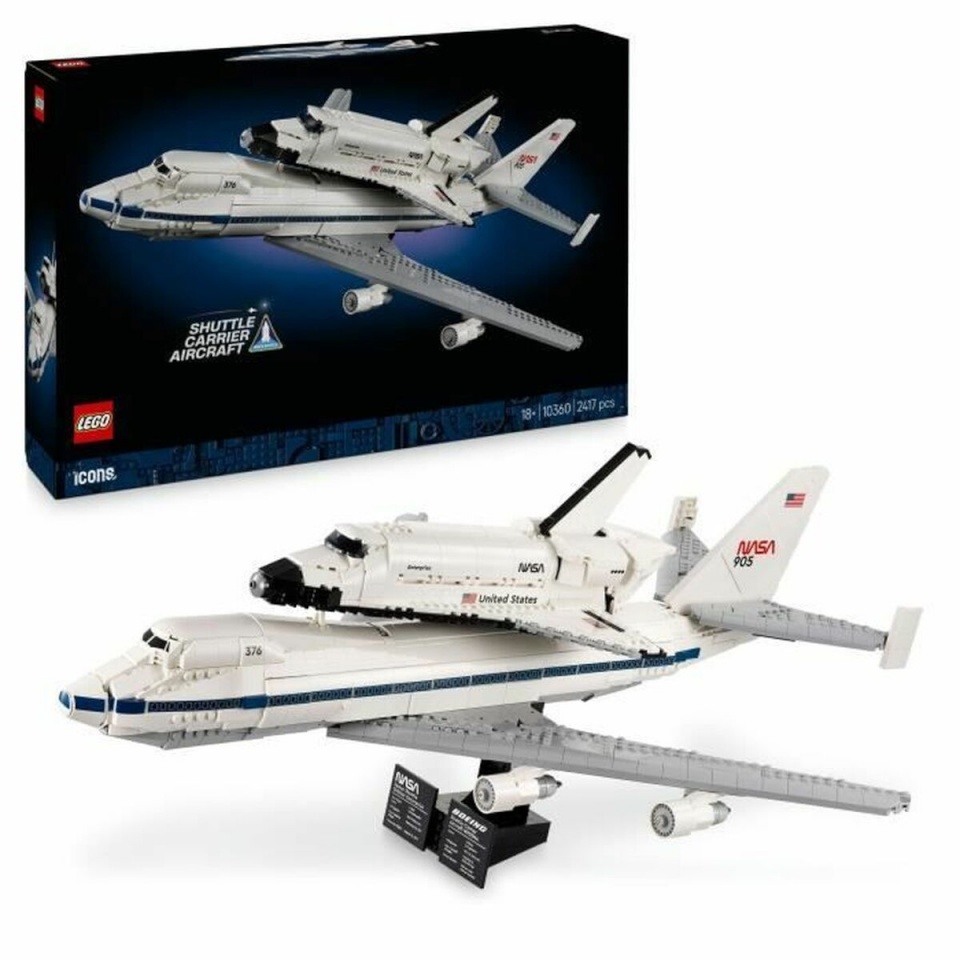 Lego klotsid konstruktor ICONS 10360 Shuttle Carrier Aircraft 2417-osaline
