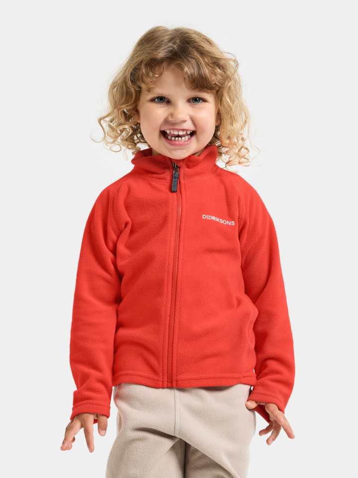 Didriksons fliispusa Monte Kids' Full-Zip 10 punane - suurus 110cm