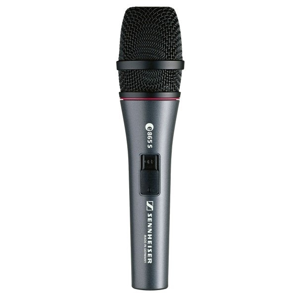 Sennheiser mikrofon E865-S - supercardioid kondensaator vocal , version with on/off switch