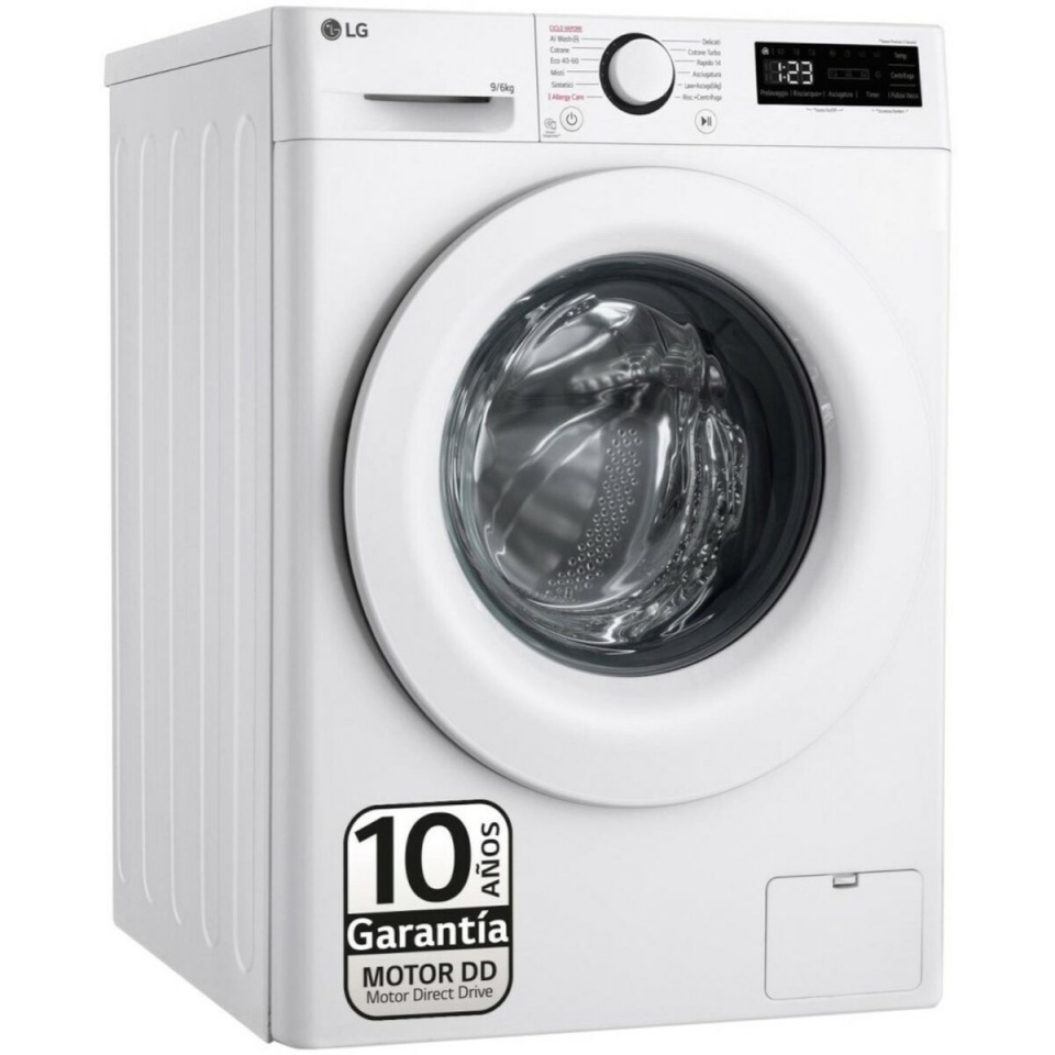 LG kuivatiga pesumasin F4DR5009A3W 1400rpm 9kg 6kg