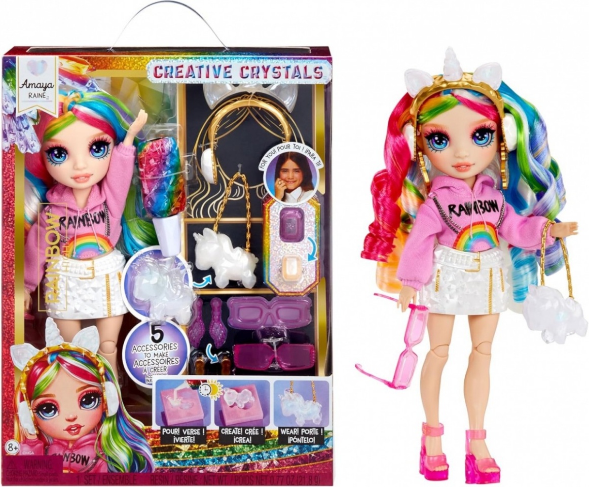 Mga mängunukk Doll Rainbow High Creative Crystals Amaya