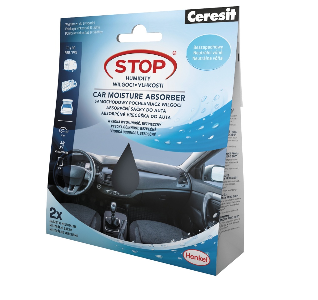 Stop Humidity niiskuseimaja väikepakend autosse 602429 Car Moisture Absorber, 2x50g