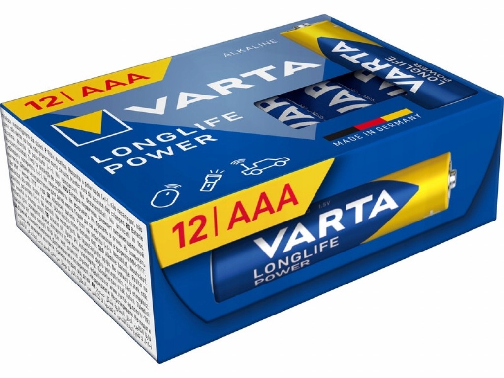 Varta patarei Alkaline R3(AAA)long.power12P NE