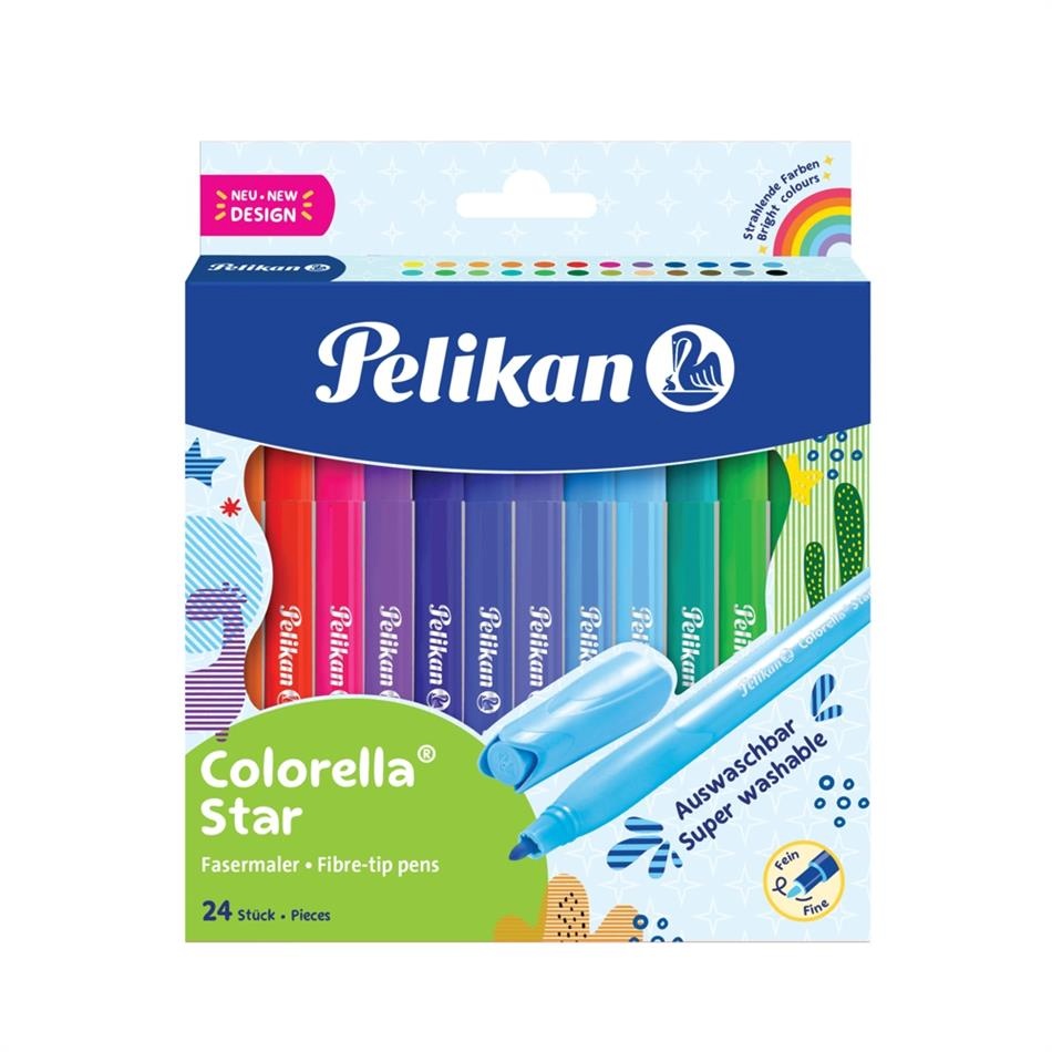 Pelikan viltpliiatsid Colorella Star, 24tk