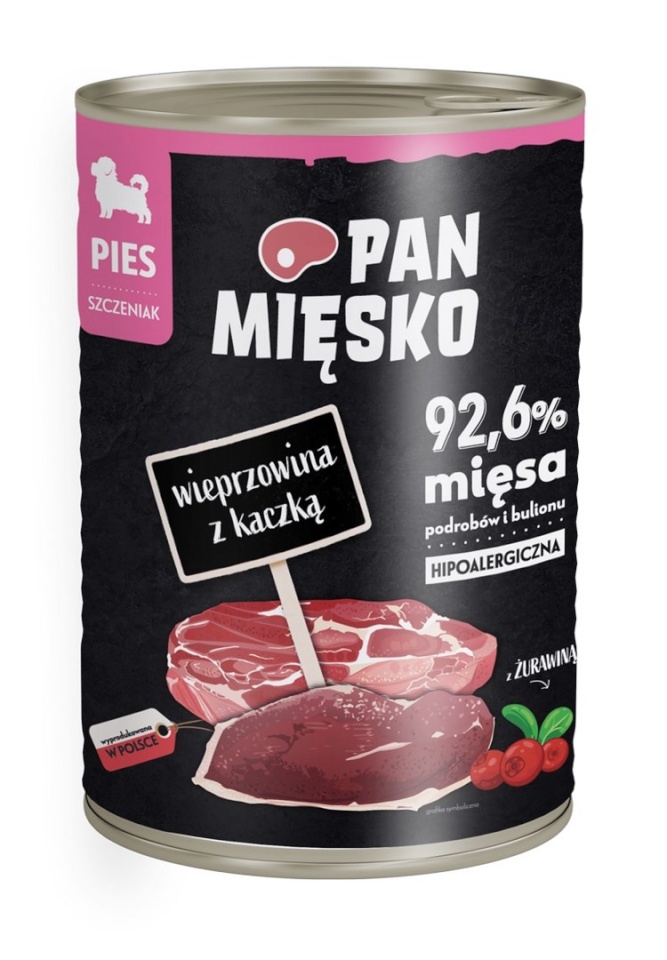 Pan Mięsko kuivtoit koerale Pan Meat Pork with Duck, 400g