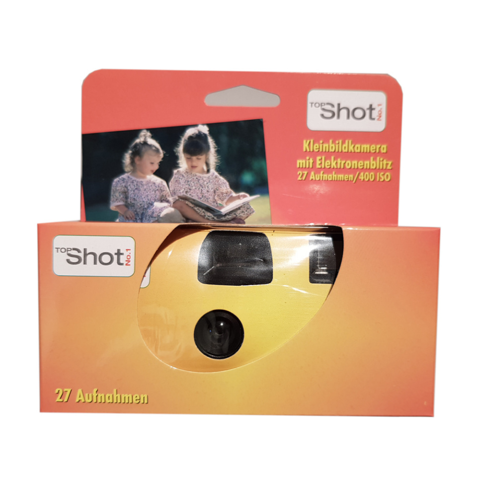 Nedwidek ühekordne kaamera TOP SHOT punane 400 ASA for 27 ülesvõtet koos välguga