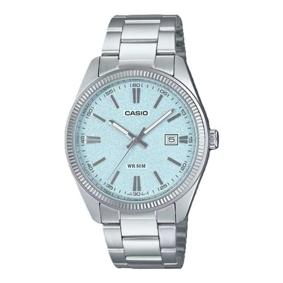 Casio meeste kell DATE - LIGHT BLUE, MATTE DIAL (Ø 38,5mm)