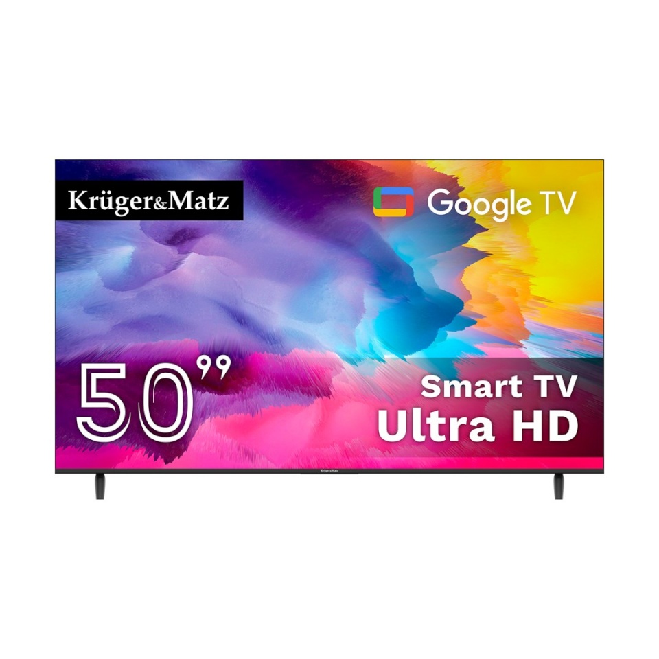 Kruger & Matz televiisor Krüger&Matz KM0250UHD-G 126 cm (50") UHD Smart TV Wi-Fi must