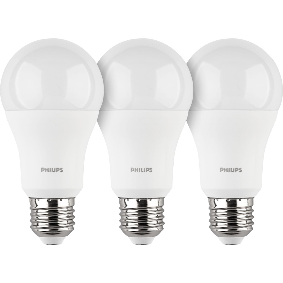 Philips LED pirn E27 Set of 3, 100W, 4000K, naturaalne valge