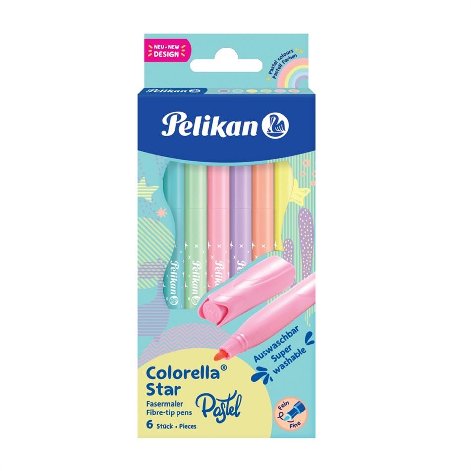Pelikan viltpliiatsid Colorella Star, 6tk