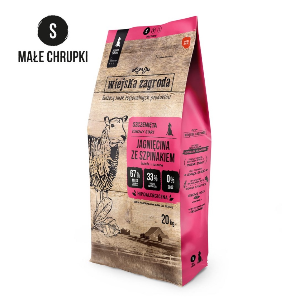 Country Farm kuivtoit koerale Lamb with Spinach, 20kg