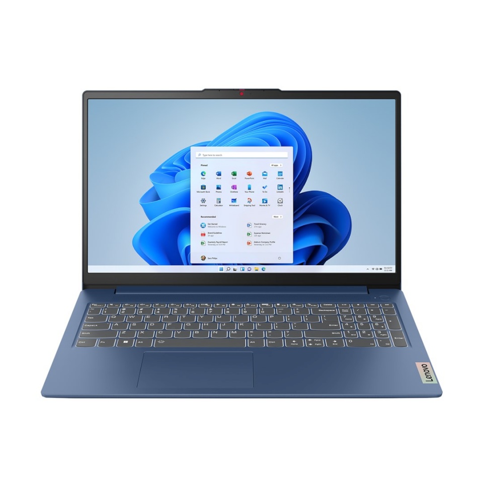 Lenovo sülearvuti IdeaPad Slim 3 15IAH8 Laptop 39.6 cm (15.6") Full HD AG Intel® Core™ i5 i5-12450H 16 GB LPDDR5-SDRAM 512 GB SSD Wi-Fi 6 (802.11ax) Windows 11 Home sinine