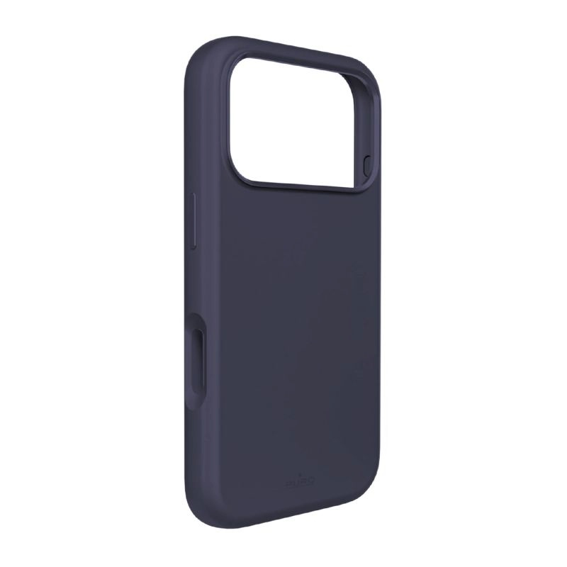 Puro Icon Mag Pro Liquid Silicone Case for iPhone 17 Pro, MagSafe Compatible, with Camera Protection and Aluminum Buttons - Dark Blue sinine / iPhone 17 Pro