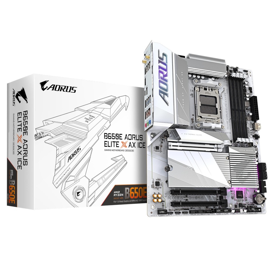 Gigabyte emaplaat AMD B650 sam5 ATX memory Ddr5 memory Slots 4 b650eaelitexice1.2