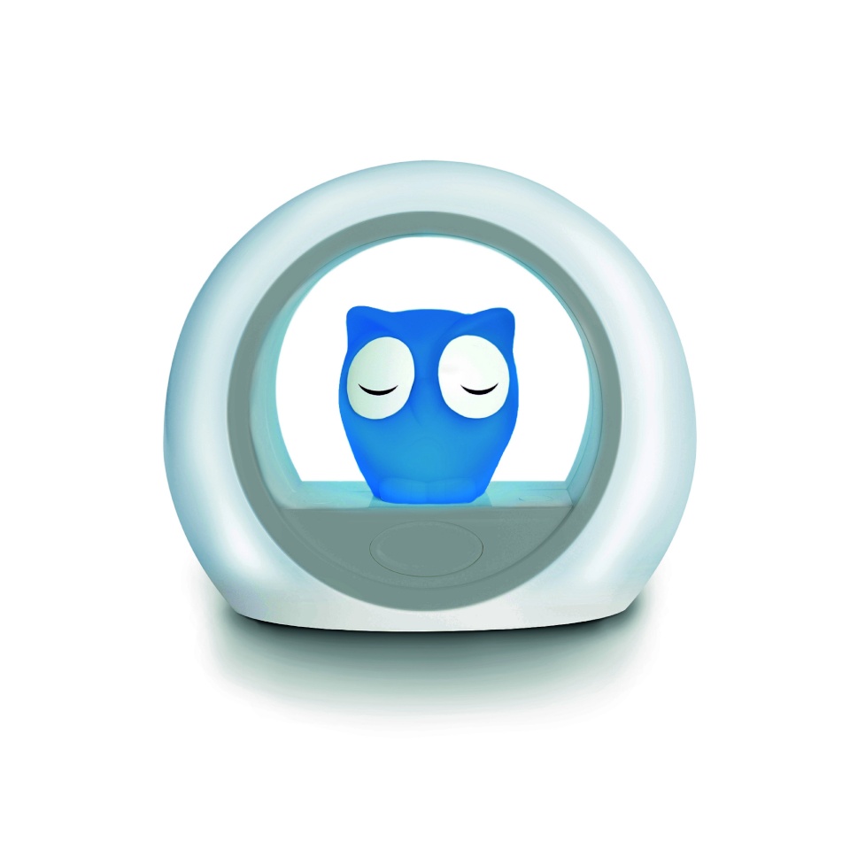 Zazu öökullilamp Lou The Owl Night Light, sinine