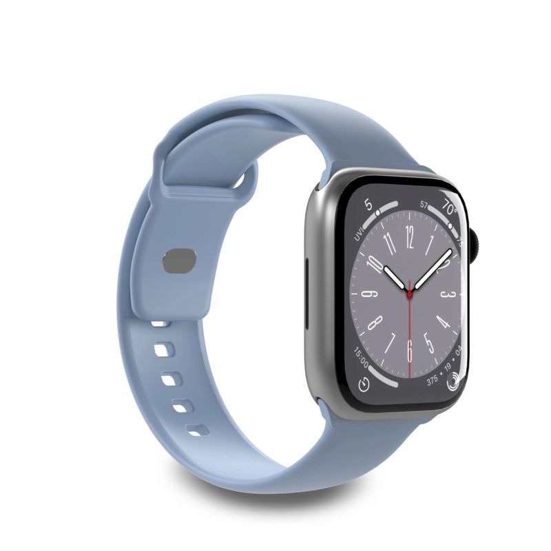 Puro Icon Silicone Strap for Apple Watch 42mm/44mm/45mm/49mm - Light Blue (2tk)