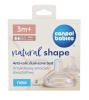 Canpol BABIES pudelilutid kiire NATURAL SHAPE Anti-colic, aeglase vooga, 3m+, 2 tk., 21/751