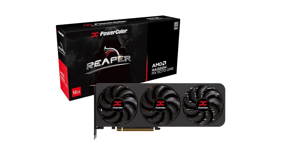 PowerColor videokaart Karta graficzna RX9070GRE Reaper