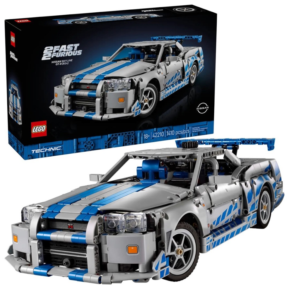Lego klotsid TECHNIC 42210 2 Fast 2 Furious Nissan Skyline GT-R (R34)