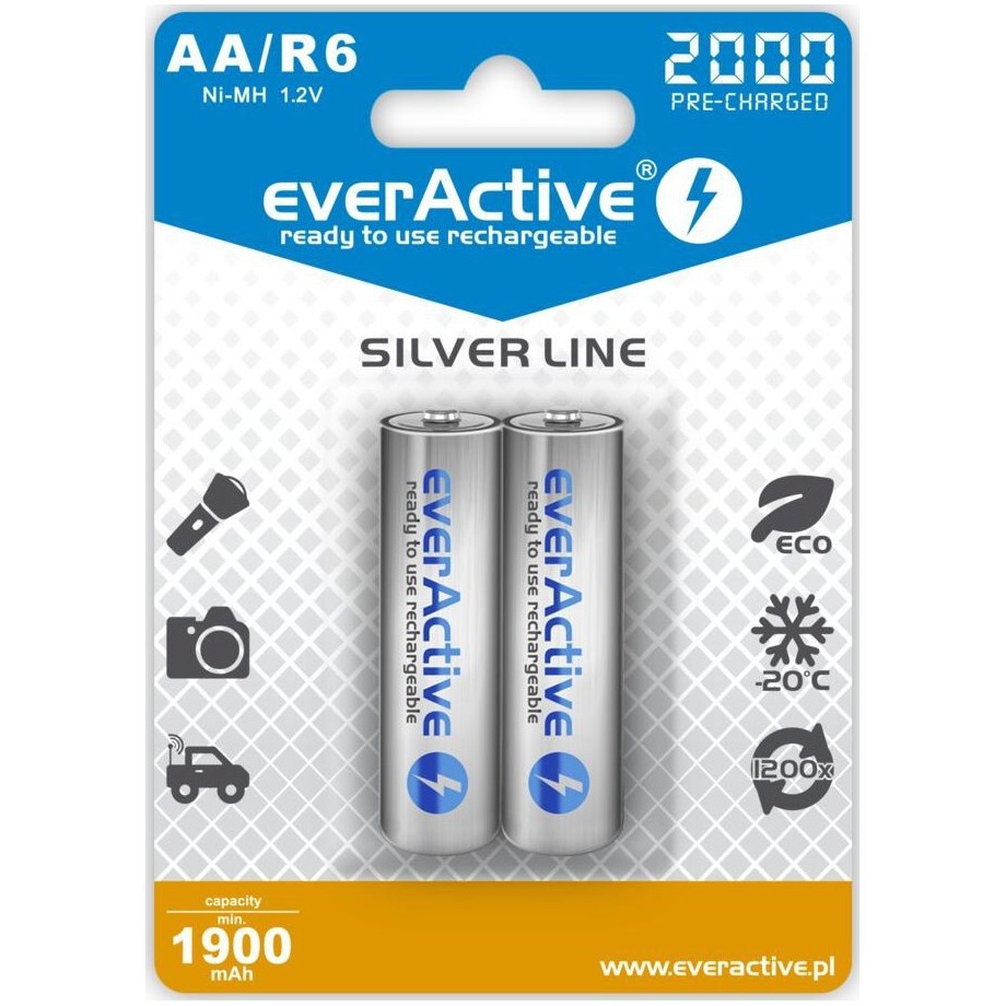 everActive aku R6/AA 2000 mA H, Blister 2 tk.