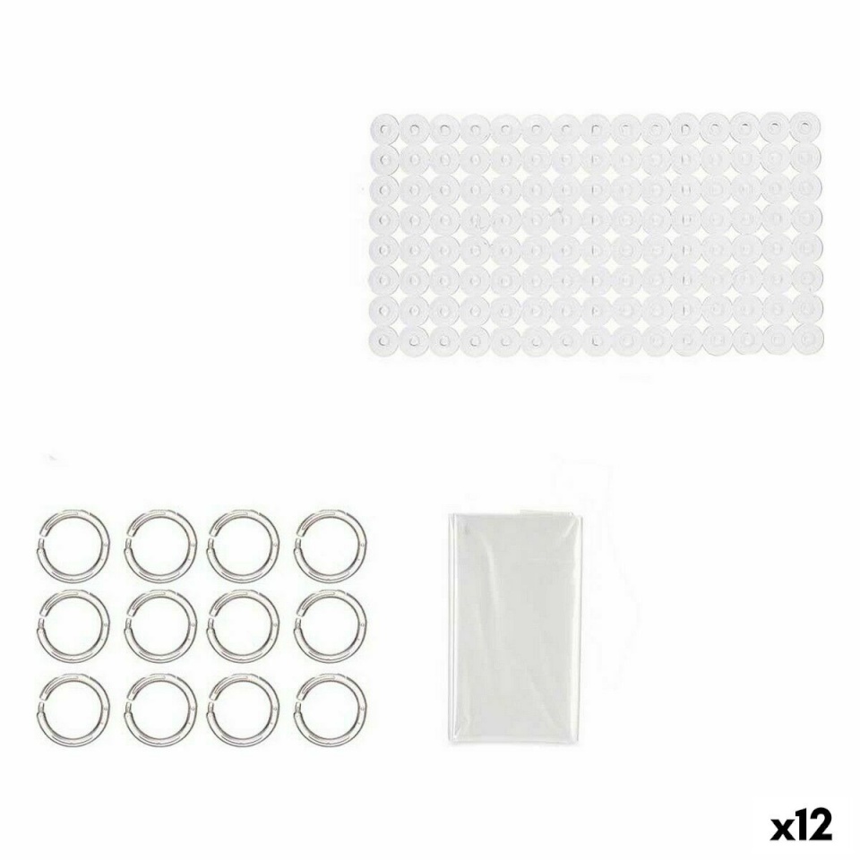 Berilo Vannikomplekt läbipaistev PVC Polüetüleen EVA (12 Ühikut)