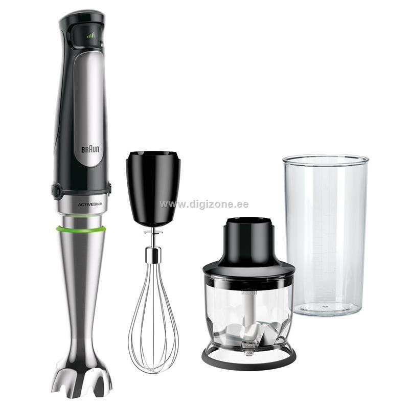 Braun saumikser Multiquick 7 Hand Blender, 1000W, must/roostevaba teras