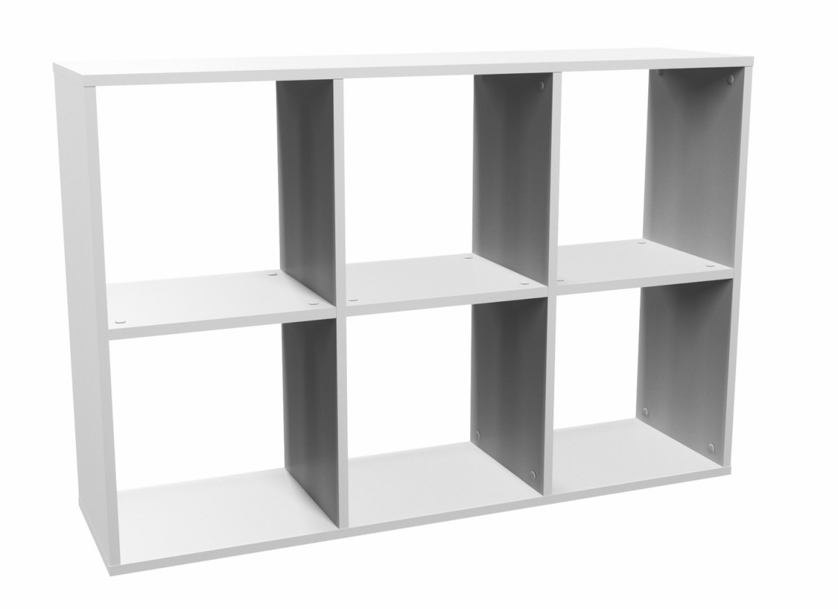 Top E Shop riiul MALAX 2X3 BIEL Living Room Bookcase