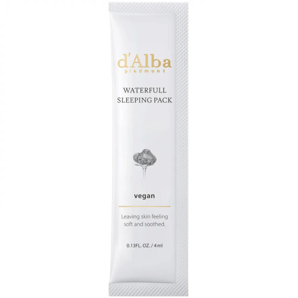 d'Alba näomask White Truffle Waterfull Vegan Sleeping Pack 12x4ml, naistele