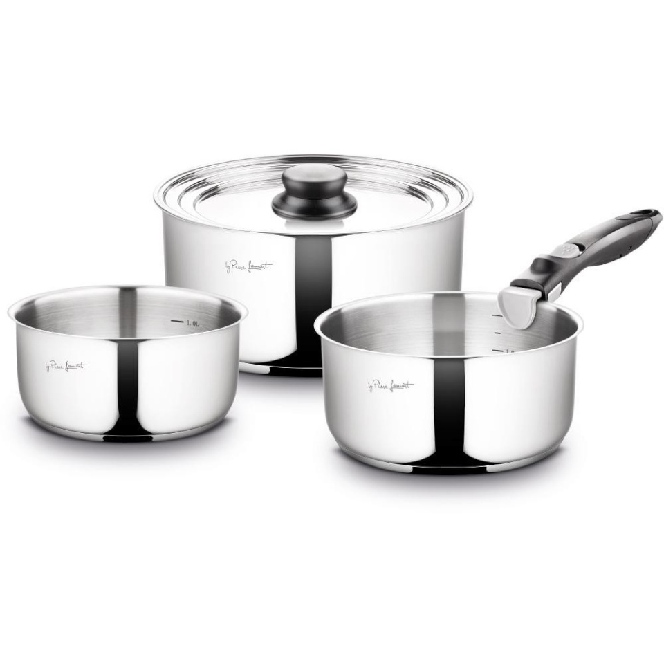 Lamart pottide komplekt LT1009 Cookware Set, 5-piece, hõbedane
