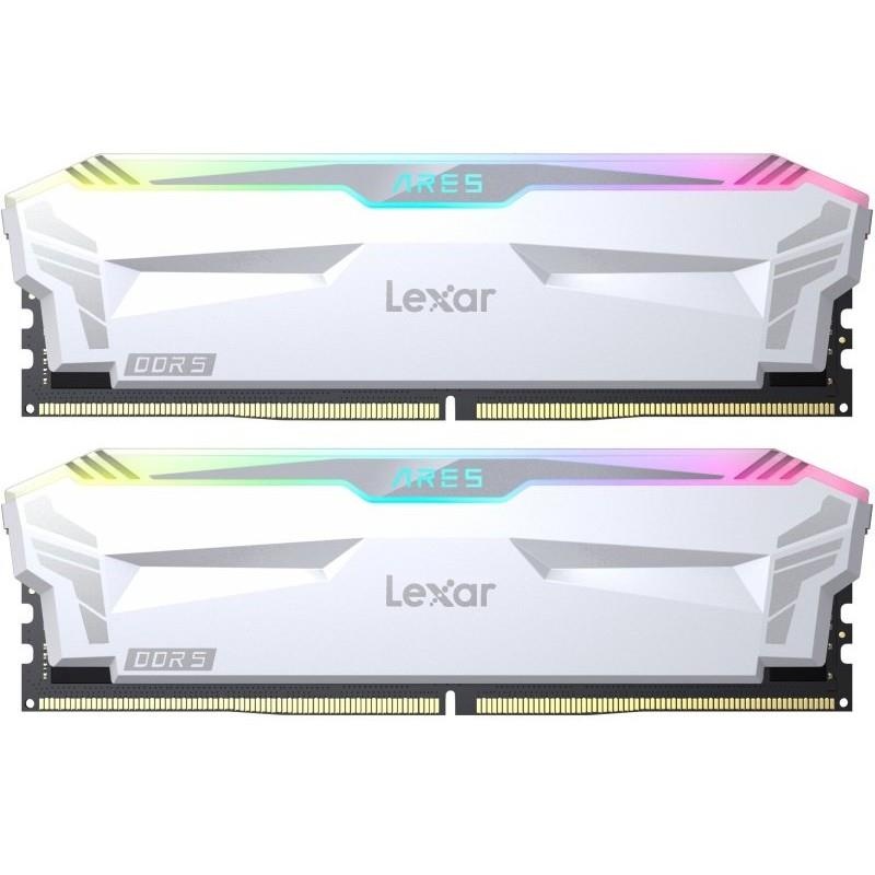 Lexar mälu Memory ARES RGB 32GB (2x16GB) DDR5-6400 Desktop Memory, valge
