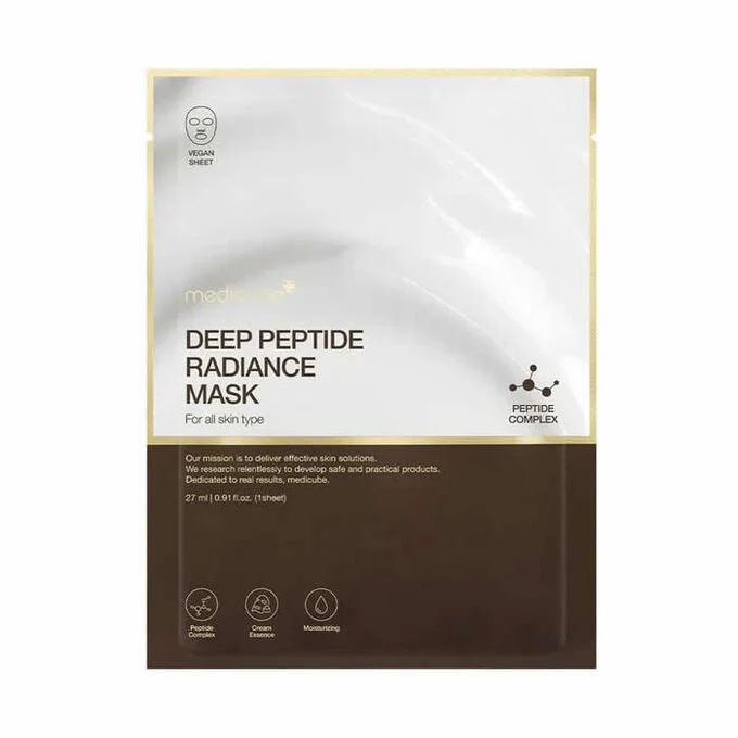 Medicube näomask Deep Peptide Radiance Mask 27ml, unisex
