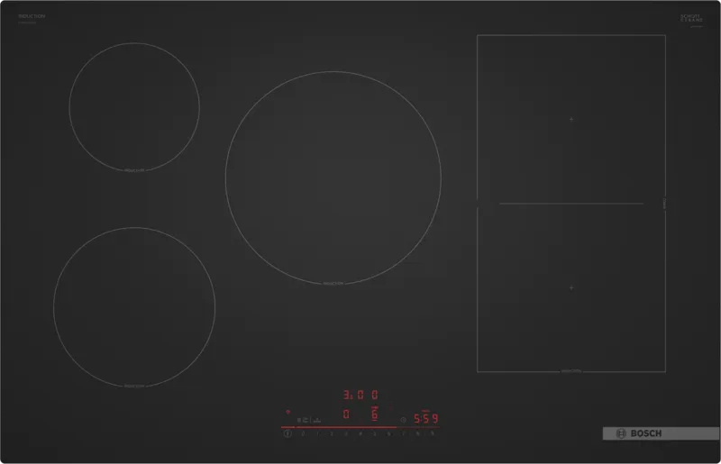 Bosch Serie 6 PVW81CHB1E hob must Built-in 80 cm Zone induction hob 5 zone(s)