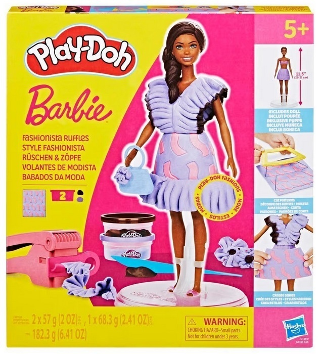 Play-Doh modelleerimiskomplekt Barbie Fashion Frills,