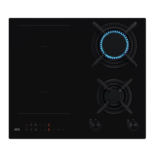 AEG pliidiplaat HDB64623NB 2 x gaas +2 x induktsioon, 60cm, lõigatud servad