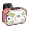 Warsun pealamp YHT3 Headlight, 200lm, 1200mAh, USB-C, must/punane