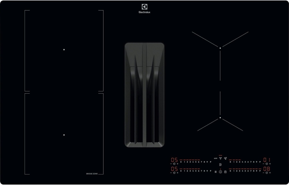 Electrolux induktsioonpliit õhupuhastiga HHOB860C Induction Hob with Extractor Hood, must