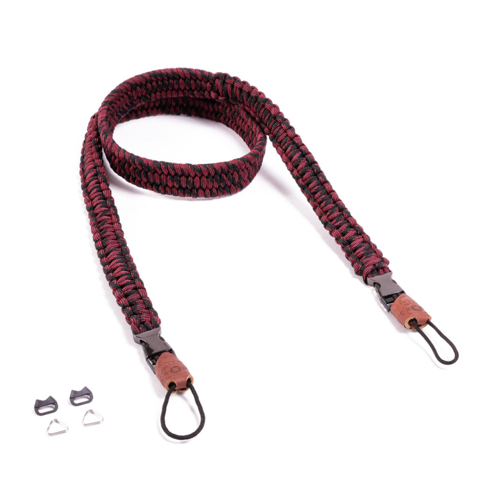 C-Rope Traveler Paracord punane täppidega kaamerarihm 125 cm