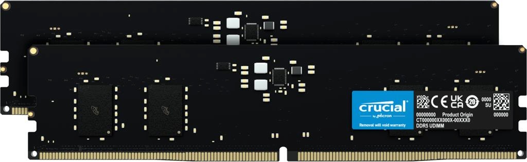 16 GB Crucial DIMM 5600 (2x 8 GB) Dual-Kit (schwarz, CT2K8G56C46U5, INTEL XMP, AMD EXPO)