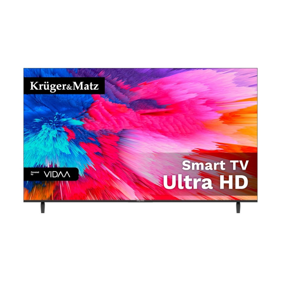 Kruger & Matz televiisor Krüger&Matz KM0255UHD-V3 139 cm (55") UHD Smart TV Wi-Fi must