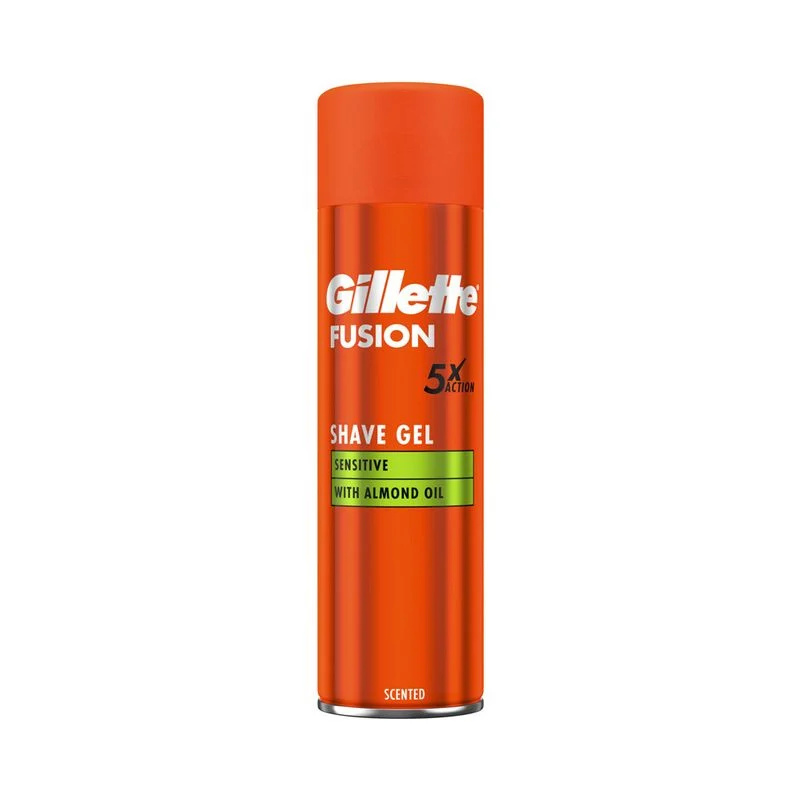Gillette raseerimisgeel Fusion Sensitive Shave Gel 200ml, meestele