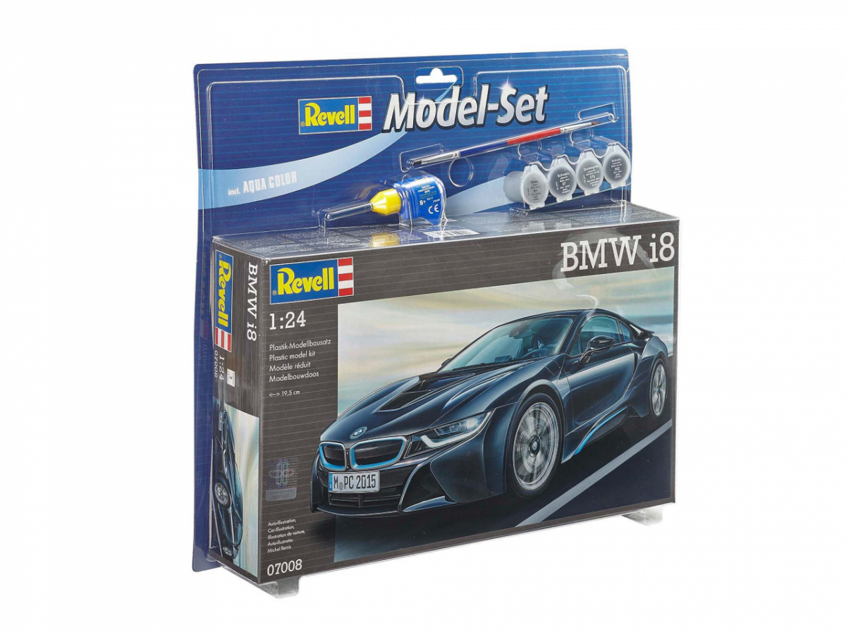 Revell 1:24 mudel kokkuvolditav BMW i8, 67008