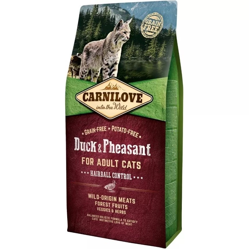 Carnilove kuivtoit koerale Duck & Pheasant Hairball Control, 6kg