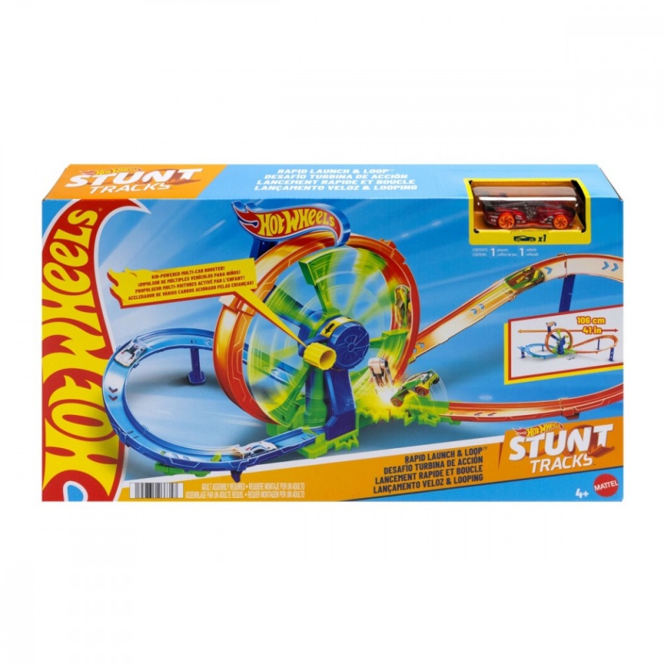 Hot Wheels Car track Rapid Launch and Loop