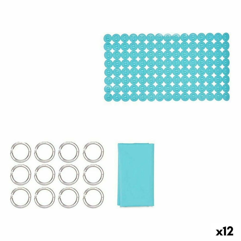 Berilo Vannikomplekt sinine PVC Polüetüleen EVA (12 Ühikut)