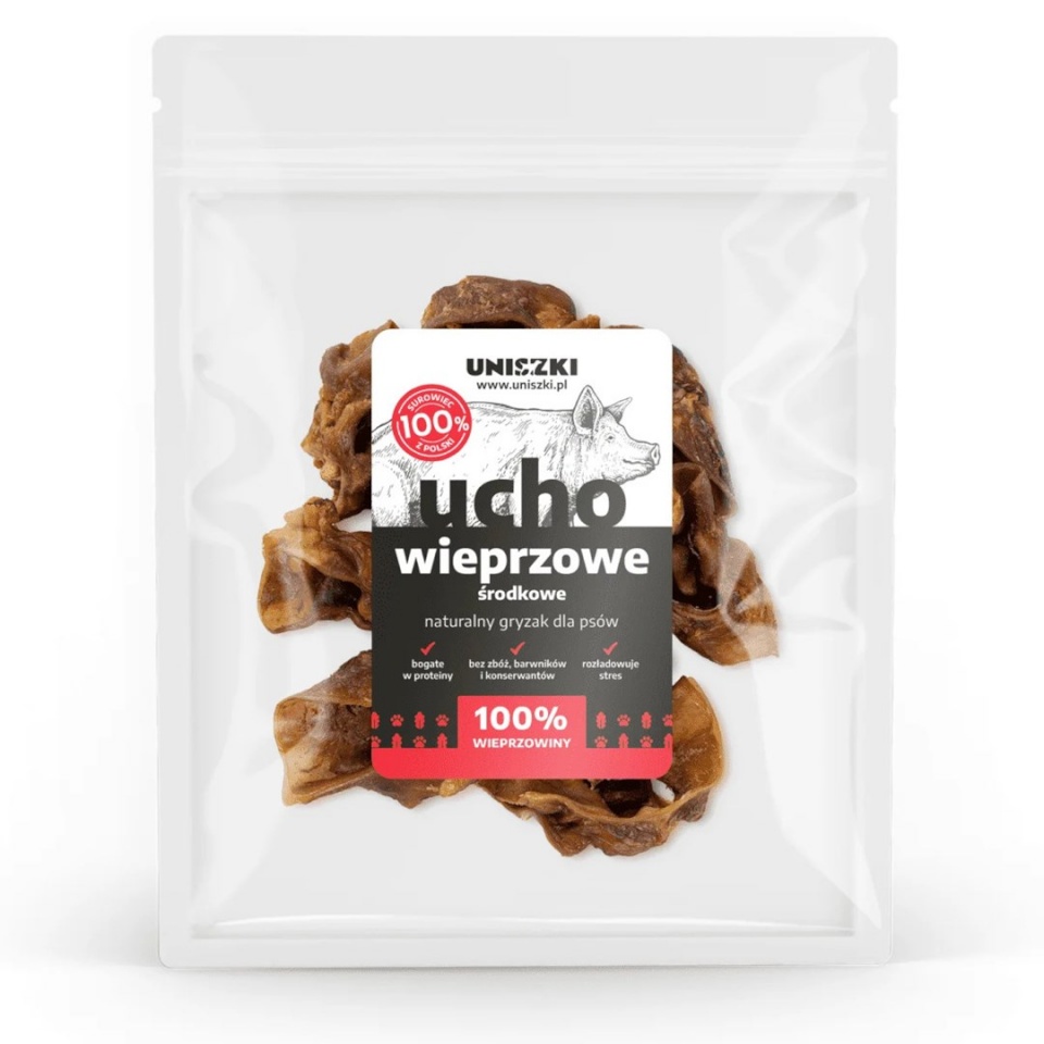 Uniszki maius koerale Middle Pig Ear, 200g