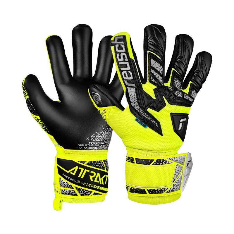 Reusch Attrakt Freegel Silver Jr 5572235 2025 väravavahi kindad 7,5